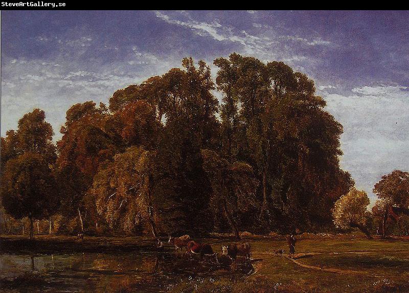 Theodore Fourmois The lake at Beloeil